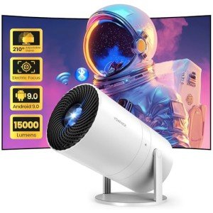 Mini Projector with WiFi 6 and Bluetooth, 1080P