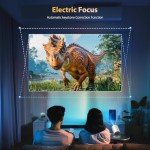 Mini Projector with WiFi 6 and Bluetooth, 1080P