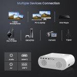 HOMPOW 1080P Full HD Bluetooth Portable Projector
