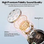 MOZOTER Bluetooth 5.3 Wireless Earbuds with Deep Bass