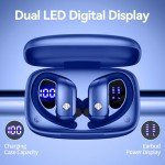 bmani Bluetooth Wireless Earbuds with LED Display