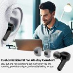 MOZOTER Bluetooth 5.3 Wireless Earbuds with Deep Bass