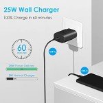 Type C Charger Fast Charging-25W USB C Charger with Type C to Type C Cable, USB C Android Charger [PD PPS Compatible] for Galaxy S23/S22/S21 Series/Note 20/10/9 Series/Pixel 4XL/4/3XL