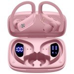 Bmani Bluetooth Wireless Earbuds with LED Display - Pink
