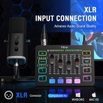 FIFINE RGB Gaming Audio Mixer with XLR Interface