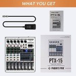Phenyx Pro 4-Channel Audio Mixer with USB