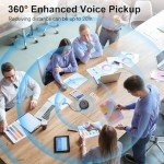 Canstr 5-Mic Conference Speaker with AI Noise Reduction