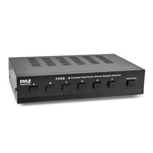 Pyle 6 Zone Speaker Selector Switch Box Hub