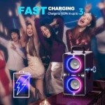 YIER 200W Bluetooth Party Speaker with LED Lights