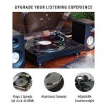 Crosley C100BT-BK Bluetooth Belt-Drive Record Player
