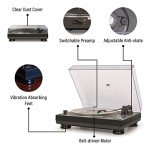 Crosley C100BT-BK Bluetooth Belt-Drive Record Player
