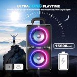 YIER 200W Bluetooth Party Speaker with LED Lights