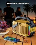 ANCOON 80W Wireless Bluetooth Speakers with Bass