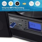 DIGITNOW Bluetooth Record Player with Stereo Speaker