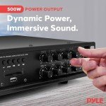 Pyle Bluetooth 500W Home Audio Mixing Amplifier