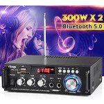 Facmogu Wireless Bluetooth 5.0 2-Channel Audio Amplifier