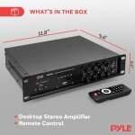 Pyle Bluetooth 500W Home Audio Mixing Amplifier