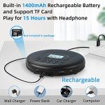 ARAFUNA Rechargeable Portable CD Player with Speakers