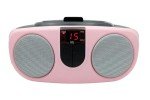Proscan Pink Portable CD Player & AM/FM Radio
