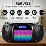 Magnavox Portable CD Boombox with Bluetooth & Lights