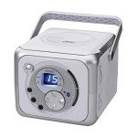 Jensen Bluetooth FM Stereo CD Boombox - Silver