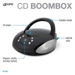 GPX Portable CD Boombox with AM/FM Radio