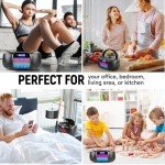 Magnavox Portable CD Boombox with Bluetooth & Lights