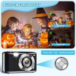 4K Point and Shoot Camera with 16X Zoom
