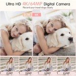 Fansbe 4K Smart Digital Camera with 18X Zoom