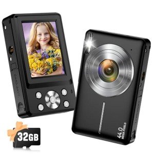 2024 44MP Kids Digital Camera with 16X Zoom