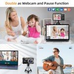 Compact 1080P Digital Camera with 8X Zoom