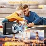 2024 44MP Kids Digital Camera with 16X Zoom