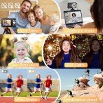 2024 44MP Kids Digital Camera with 16X Zoom