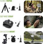 GoPro Hero Black 4K Waterproof Action Camera Bundle