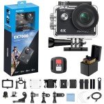 AKASO EK7000 4K Waterproof Action Camera Bundle