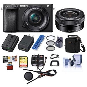 Sony Alpha a6400 Mirrorless Camera Bundle with Accessories