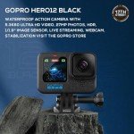GoPro HERO12 Black 4K Camera Bundle with Accessories