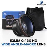 Lightdow 52MM 0.43x Wide Angle & Macro Lens