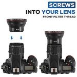 Lightdow 58MM Wide Angle + Macro Lens Attachment