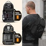 TARION Waterproof DSLR Sling Backpack with Tripod