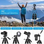 JOILCAN 74" Heavy-Duty DSLR Tripod for Cameras