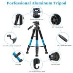 JOILCAN 74" Heavy-Duty DSLR Tripod for Cameras