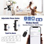 Lusweimi 44-Inch Phone Tripod with Remote