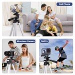 Lusweimi 44-Inch Phone Tripod with Remote
