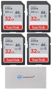 SanDisk 32GB Ultra SD Card 4-Pack Bundle