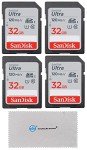 SanDisk 32GB Ultra SD Card 4-Pack Bundle