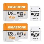 GIGASTONE 128GB Micro SD Card 2-Pack, UHS-I V30