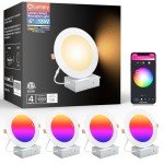 Lumary 6" Smart Color Changing LED Downlights (4 Pack)
