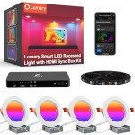 Lumary Zigbee Smart 6" LED Recessed Lights Pack