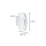 Outdoor Light Clips - 4 Packs of 16 Clear Clips